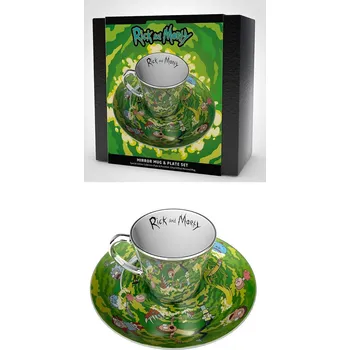 Hrnek + podšálek - Rick and Morty 300 ml