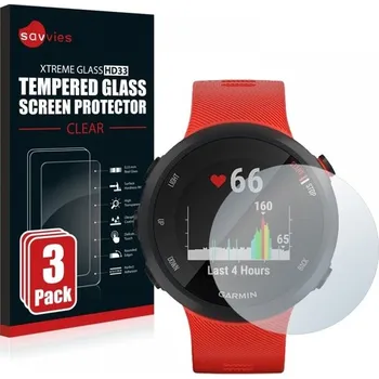 Příslušenství k chytrým hodinkám Savvies Ochranné sklo 3 ks pro Garmin Forerunner 45