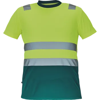 pracovní tričko Cerva MONZON HV Pánské tričko žluté / zelené 3XL 0304013973006
