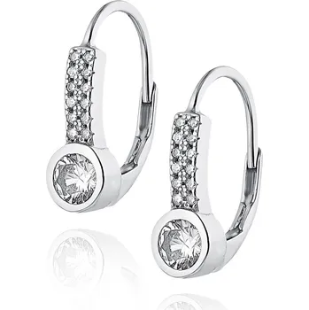 Náušnice NUBIS® Stříbrné náušnice se zirkony - NB-3572