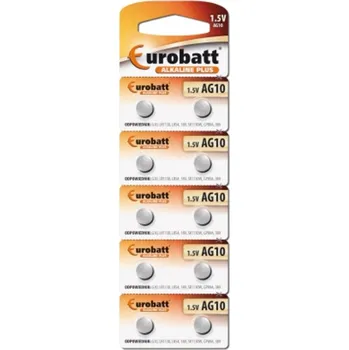 Článková baterie Eurobatt AG10 LR54 1,5V 1ks