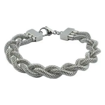 Náramek Doria Náramek proplétaný z oceli MIXED-UP SILVER