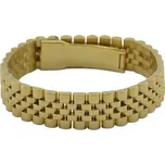 Doria Náramek hodinkový vzor z oceli zlatý N222