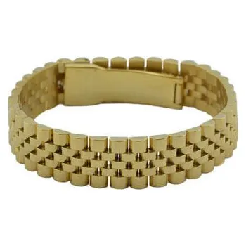 Náramek Doria Náramek hodinkový vzor z oceli zlatý N222