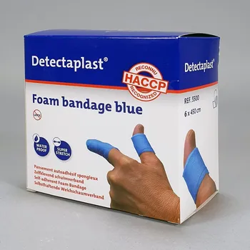 Náplast Elastická náplast bez lepidla 6 x 450 cm - barva modrá