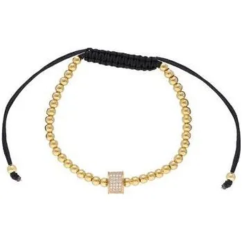 Náramek Doria Náramek z korálek z mosazi ve zlaté barvě N176