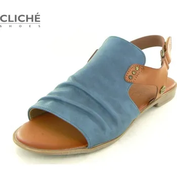 Dámské sandále Modré nadměrné sandálky Mustang 1388-802-8 43