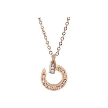 Řetízek Doria Řetízek z oceli s přívěskem rose gold I339