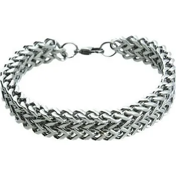 Náramek Doria Náramek proplétaný z oceli stříbrný L423