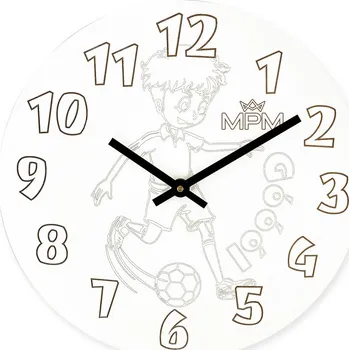 Dětské dřevěné hodiny s tichým chodem MPM E01.4176