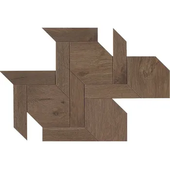Obklad Roots Mosaico Vintage Tobacco - dlaždice mozaika 40,5x48,5 hnědá fQJZ