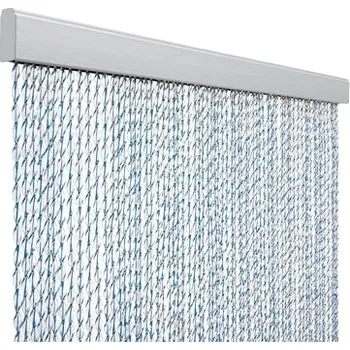 Záclona Provázková záclona SARA šedo-černá 100x220