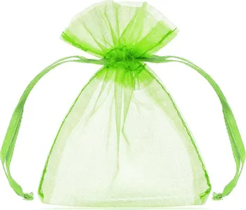 Dárková taška PartyDeco Organzové pytlíčky limetkově zelené 10 cm 20 ks