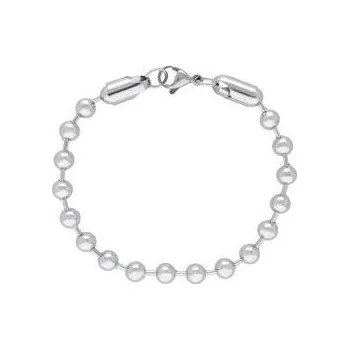 Náramek Doria Náramek korálkový z oceli stříbrný B176