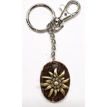 Přívěsek Klíčenka ZUBÍČEK parohová ovál motiv - protěž