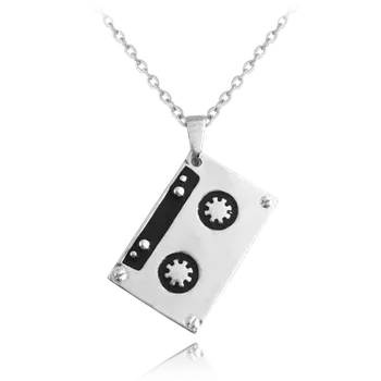 Náhrdelník Retro stříbrný náhrdelník MINET KAZETA JMAN0096SN45