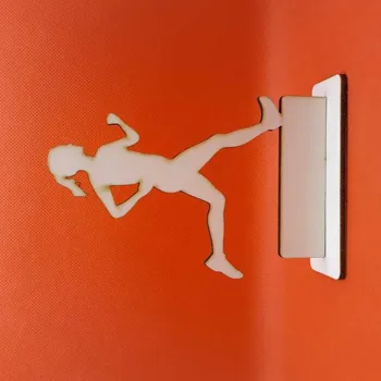 Vánoční dekorace Dřevěná figurka Běh žena DPF005