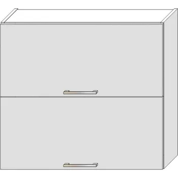 Kuchyňská skříňka Kuchyňská Skříňka Bono W80grf/2 bílá alaska/bílá