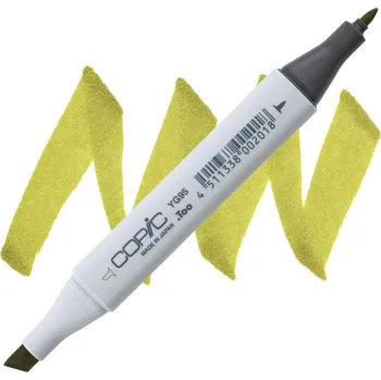 Lihová fixa COPIC Classic oboustranná Fine & Chisel, YG95 Pale olive