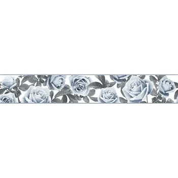 Tapeta Samolepící bordura růže modro-šedé B 83-31-01