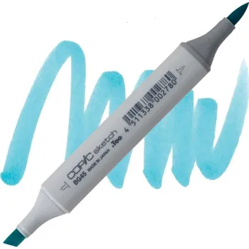 Lihová fixa COPIC Sketch oboustranná Brush & Chisel, BG45 Nile blue