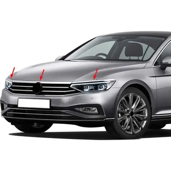 Tuning Nerez přední 3. dílná lišta nad přednímy světly VW Passat 2019+ kombi Fcl.