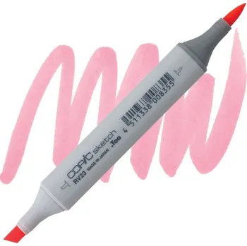 Lihová fixa COPIC Sketch oboustranná Brush & Chisel, RV23 Pure pink