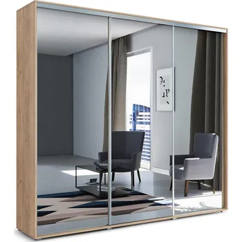 Šatní skříň Skříň Jagoda A31 250 Zrcadlo Craft Zlatý