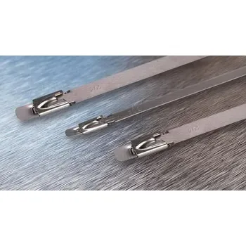 Stahovací páska WAPRO WTM-BL-200ST pásky s kuličkovým zámkem BALL LOK, 201 x 4,6 mm, nerez 304