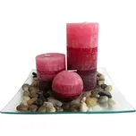 Dárková sada svíček na podnose PROVENCE skořice