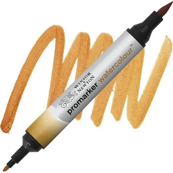 Akvarelová fixa WINSOR & NEWTON Promarker Brush & Fine, 744 YELLOW OCHRE