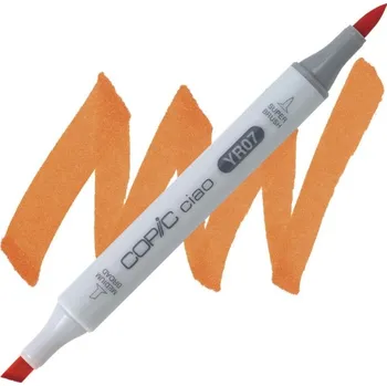 Lihová fixa COPIC Ciao oboustranná Brush & Chisel, YR07 Cadmium orange