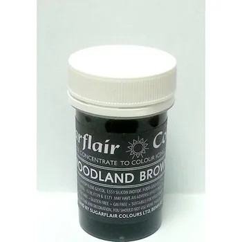 Čokoláda Pastelová gelová barva Sugarflair (25 g) Woodland Brown, lesní hnědá