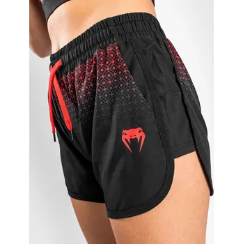 Pánská móda Dámské fitness kraťasy Venum UFC Performance Institute - Black/Red Velikost: L
