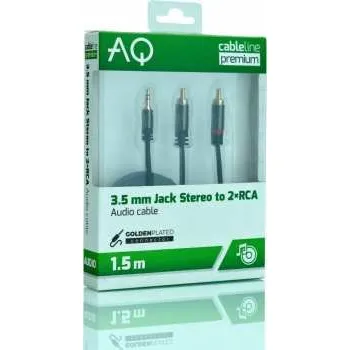 Audio kabel Audiotechnika PX42015 - 3,5 mm Jack - 2 x RCA - 1,5 m