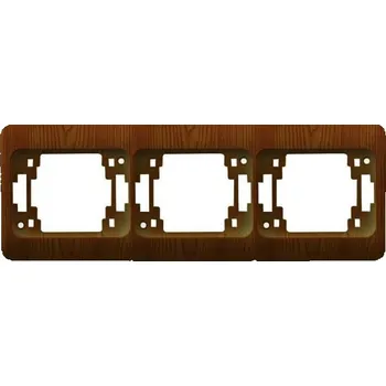 Elektrická zásuvka SEZ-CZ L3H/TD trojrámeček horizontální