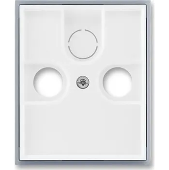 vypínač Kryt zásuvky rozhlasové TV a SAT 5011E-A00300 04 bílá/ledová šedá Element ABB