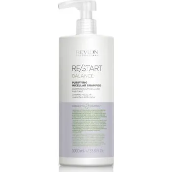 Šampon Revlon Professional Restart Balance Purifying Micellar Shampoo - Čistící micelární šampon na mastné vlasy 1000 ml