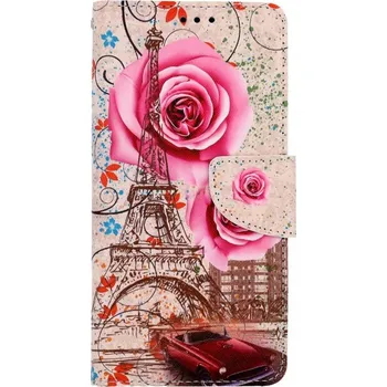 Pouzdro na mobilní telefon Pouzdro Realme C25Y knížkové Rozkvetlá Paříž (kryt neboli obal na Realme C25Y)