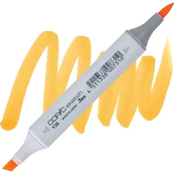 Lihová fixa COPIC Sketch oboustranná Brush & Chisel, Y38 Honey