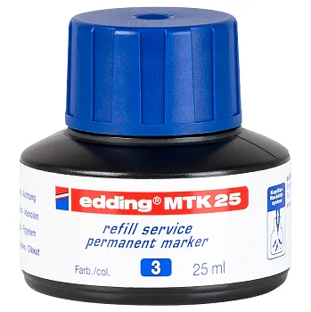Inkoust EDDING MTK 25 pro permanentní popisovače, modrý