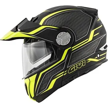 Helma na motorku X.33 CANYON LAYERS LYBY žlutá výklopná enduro přilba GIVI - XS - 54