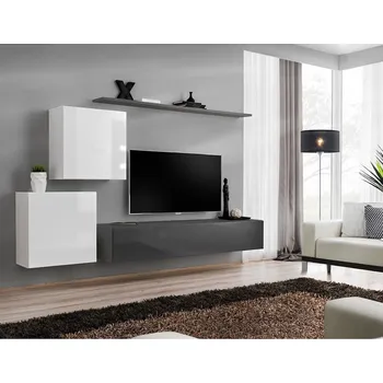 Obývací stěna Obývací Stěna Switch V Bílý/Grafit