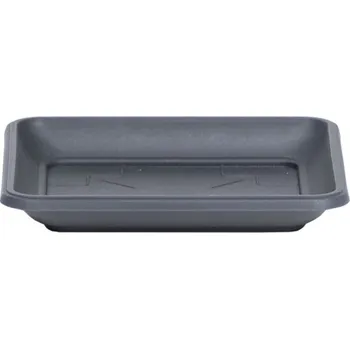 Miska pod květináč Terra antracit, varianta 27 cm