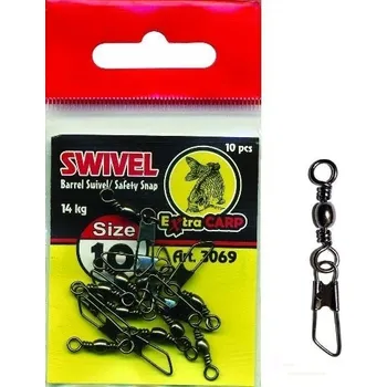 EXTRA CARP Obratlík s karabinkou 8