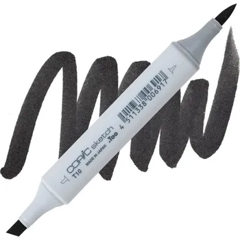 Lihová fixa COPIC Sketch oboustranná Brush & Chisel, T10 Toner gray 10