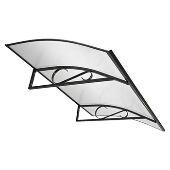 Stříška nad vchodové dveře Vchodová stříška Arco, 150 x 90 x 25 cm barva: antracit, mléčná