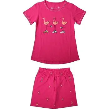 Dívčí pyžamo DÍVČÍ LETNÍ PYŽAMO Wolf S2251 malinové