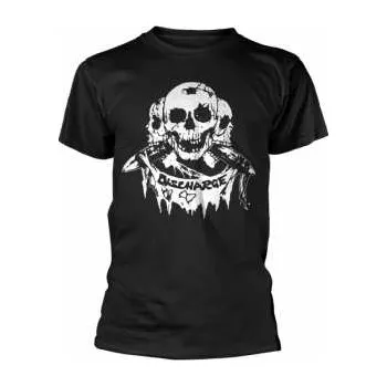 Merch Discharge: Tričko 3 Skulls (black) L 2018