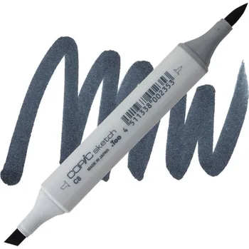 Lihová fixa COPIC Sketch oboustranná Brush & Chisel, C8 Cool gray 8